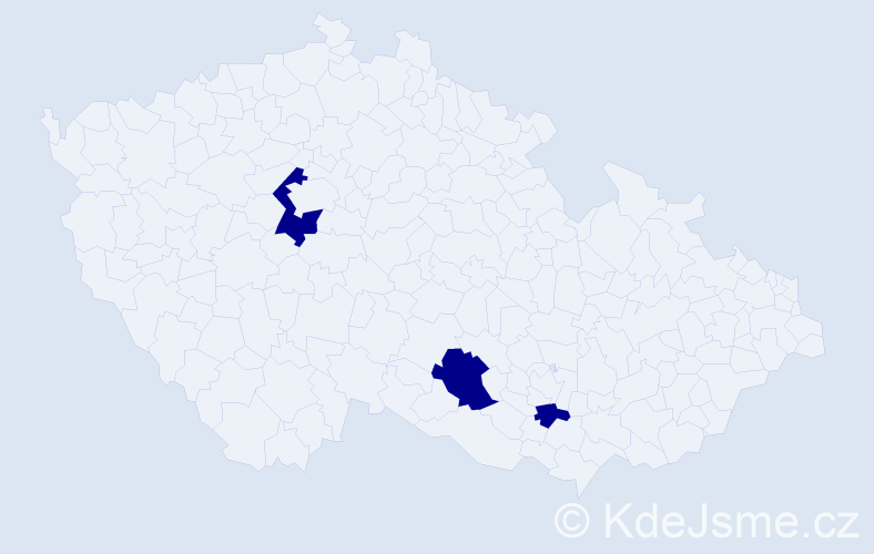 Jméno: 'Alka', počet výskytů 3 v celé ČR