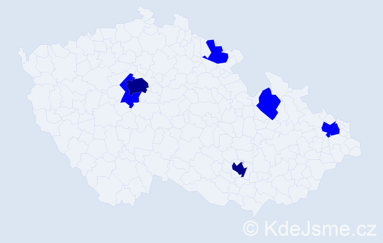 Jméno: 'Emma Elizabeth', počet výskytů 8 v celé ČR