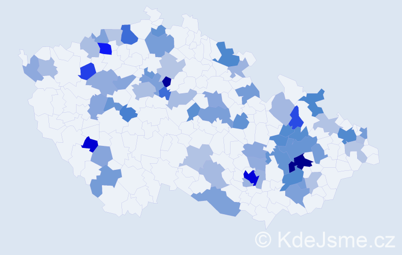 Jméno: 'Diego', počet výskytů 125 v celé ČR