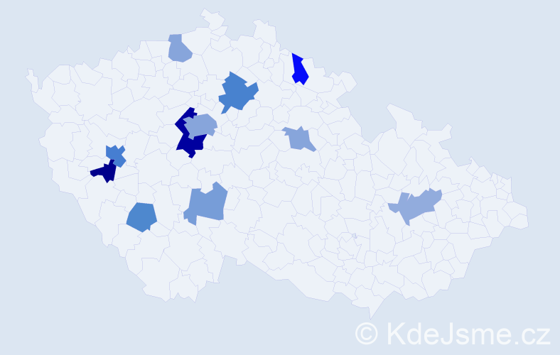 Jméno: 'Oleh', počet výskytů 23 v celé ČR