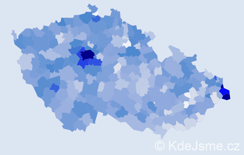 Jméno: 'Karolina', počet výskytů 3035 v celé ČR