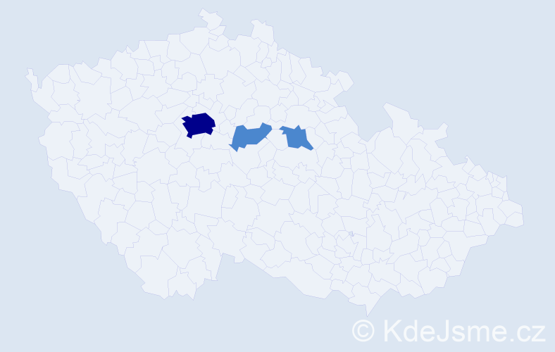 Jméno: 'Nikolle', počet výskytů 5 v celé ČR