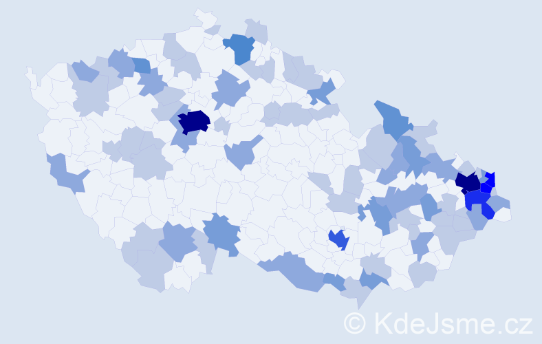 Jméno: 'Antónia', počet výskytů 160 v celé ČR