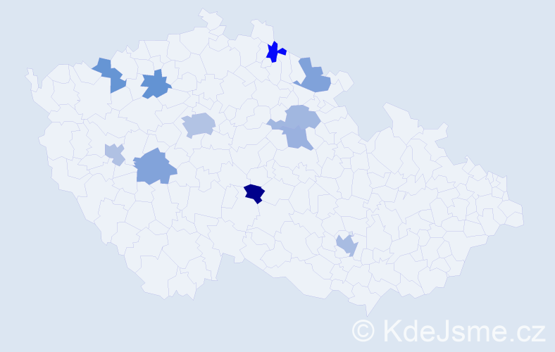 Jméno: 'Luke', počet výskytů 16 v celé ČR