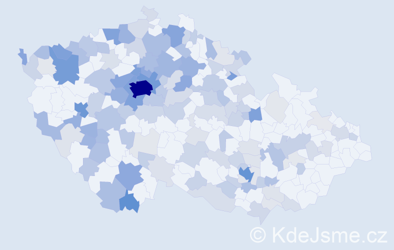 Jméno: 'Yuliya', počet výskytů 677 v celé ČR