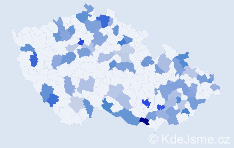 Jméno: 'Tomas', počet výskytů 130 v celé ČR