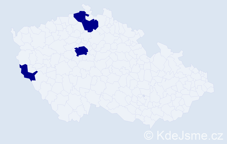 Jméno: 'Maximilian Josef', počet výskytů 4 v celé ČR