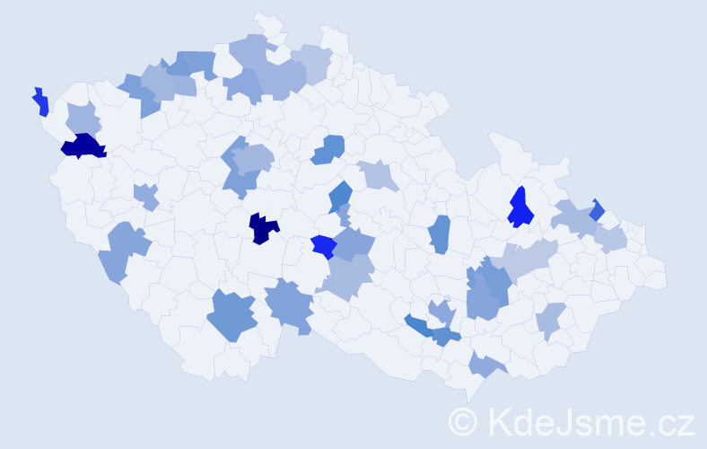Jméno: 'Cindy', počet výskytů 57 v celé ČR