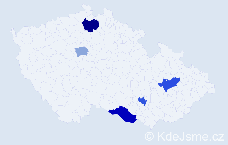 Jméno: 'Adis', počet výskytů 7 v celé ČR