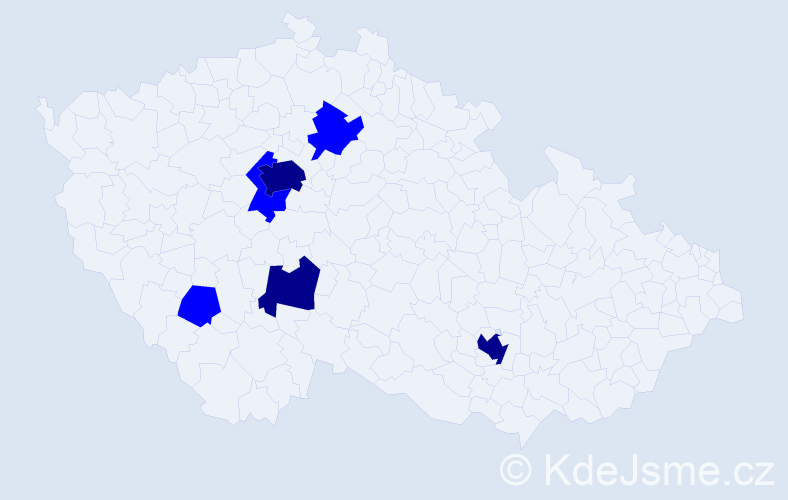Jméno: 'Stevan', počet výskytů 9 v celé ČR