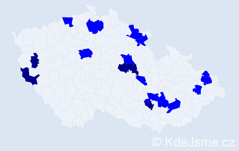 Jméno: 'Blahomil', počet výskytů 22 v celé ČR