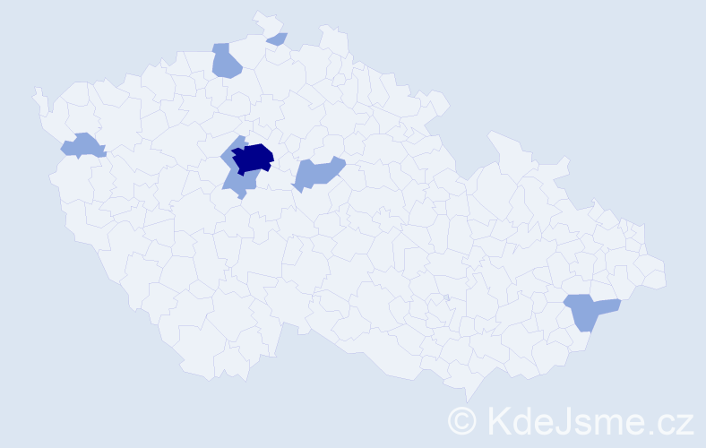 Jméno: 'Naim', počet výskytů 12 v celé ČR