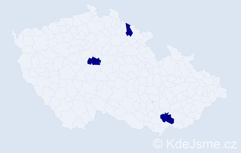 Jméno: 'Kristian Petr', počet výskytů 3 v celé ČR