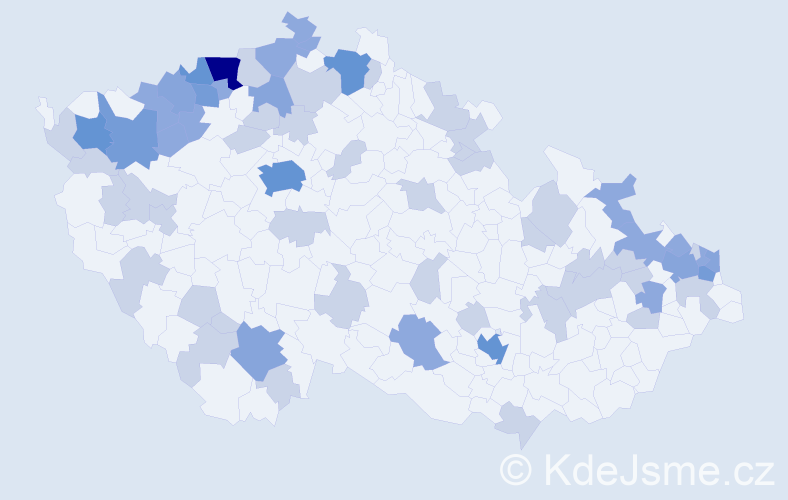 Jméno: 'Gerta', počet výskytů 128 v celé ČR