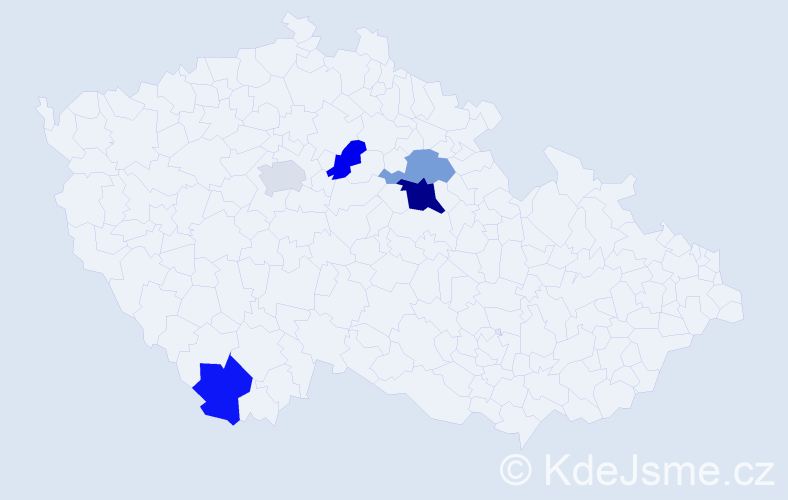 Jméno: 'Ija', počet výskytů 7 v celé ČR
