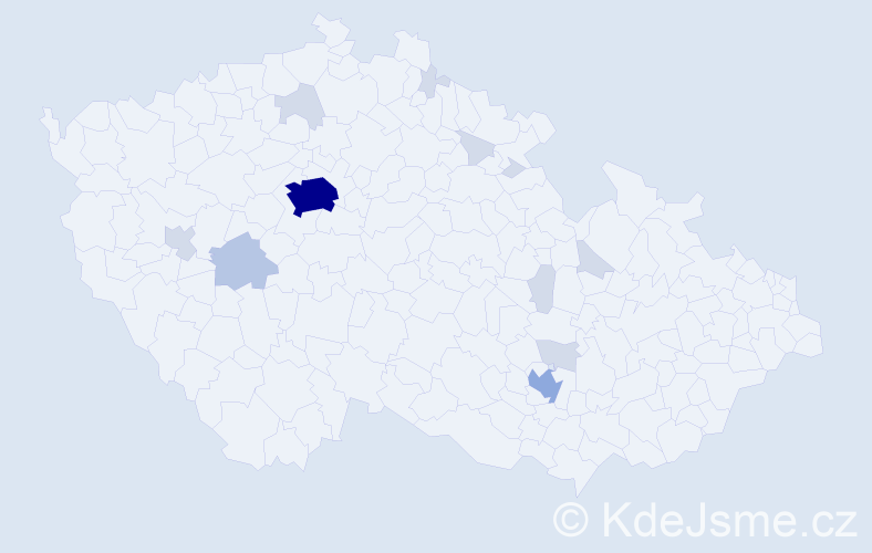Jméno: 'Aya', počet výskytů 30 v celé ČR