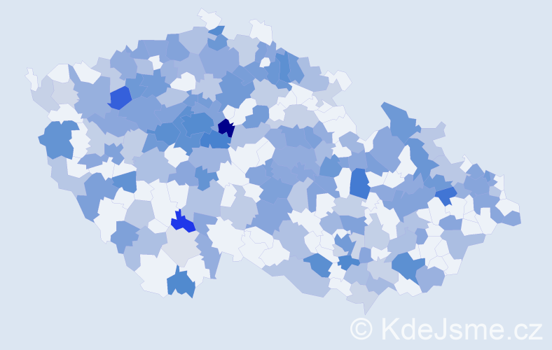 Jméno: 'Marie Anna', počet výskytů 357 v celé ČR