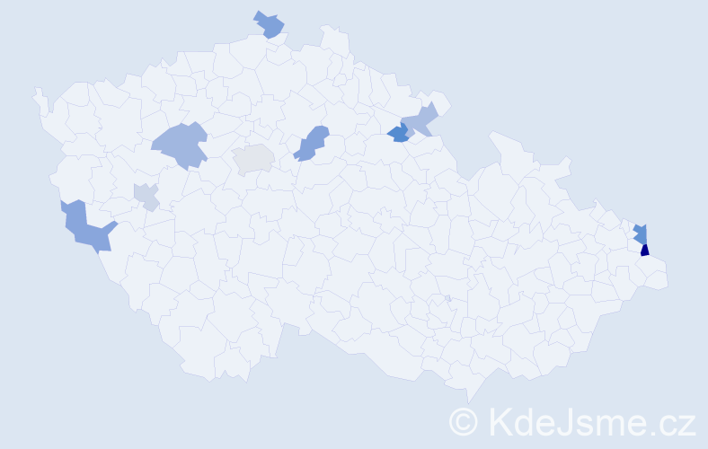 Jméno: 'Przemyslaw', počet výskytů 15 v celé ČR
