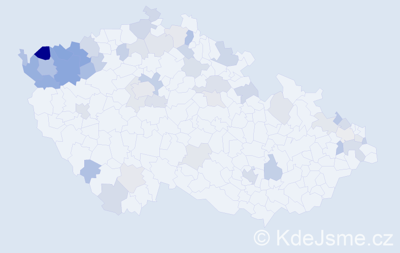 Jméno: 'Heidi', počet výskytů 88 v celé ČR