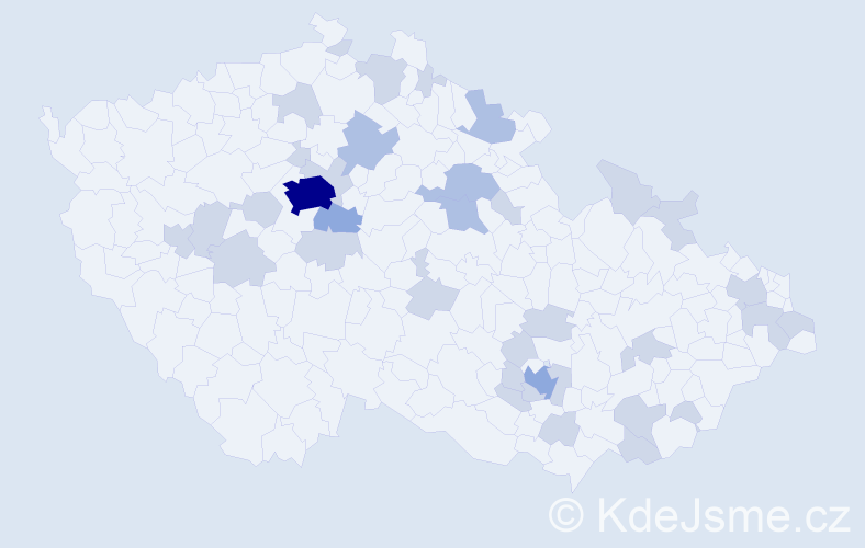 Jméno: 'Dorotea', počet výskytů 57 v celé ČR
