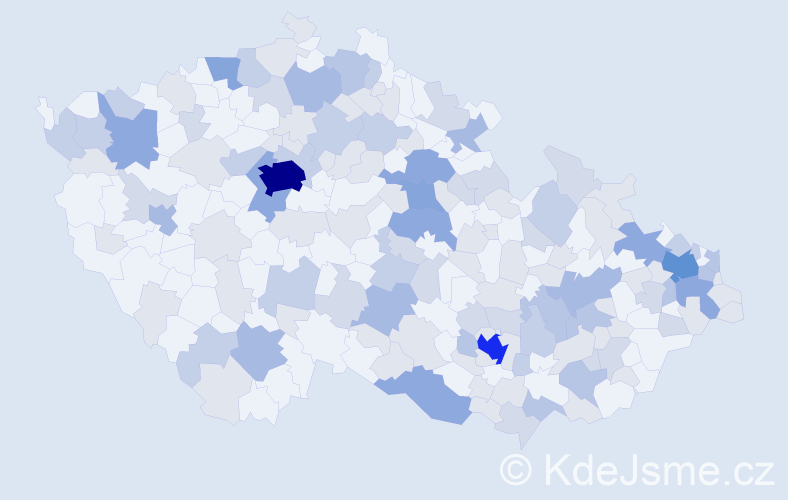 Jméno: 'Natali', počet výskytů 342 v celé ČR