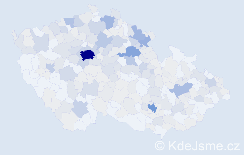 Jméno: 'Radko', počet výskytů 713 v celé ČR