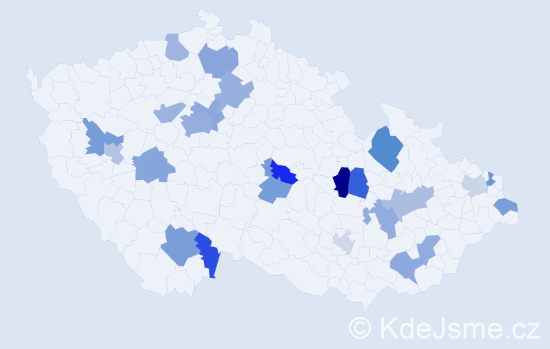 Jméno: 'Neli', počet výskytů 34 v celé ČR