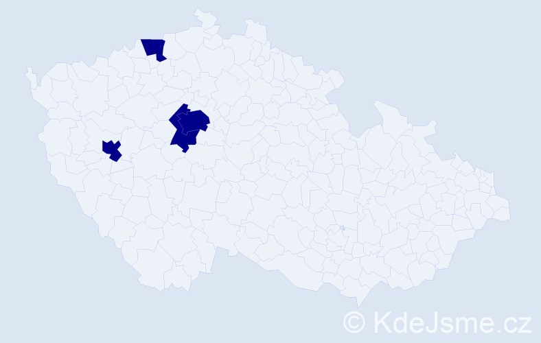 Jméno: 'Petr Michael', počet výskytů 4 v celé ČR