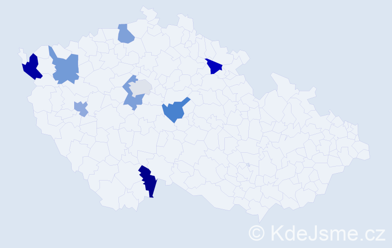 Jméno: 'Thi Dieu Linh', počet výskytů 10 v celé ČR