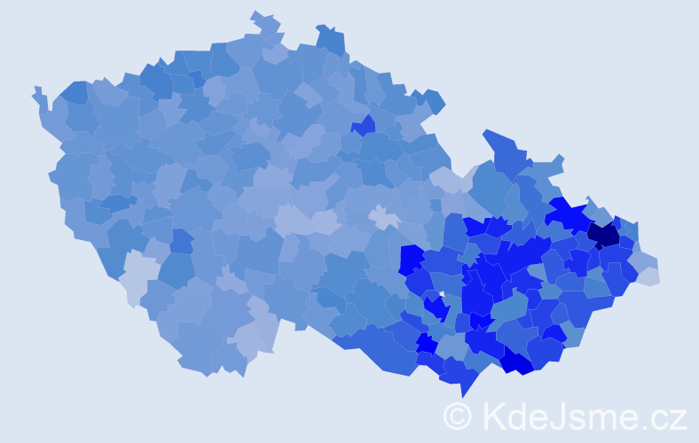 Jméno: 'Dušan', počet výskytů 14972 v celé ČR