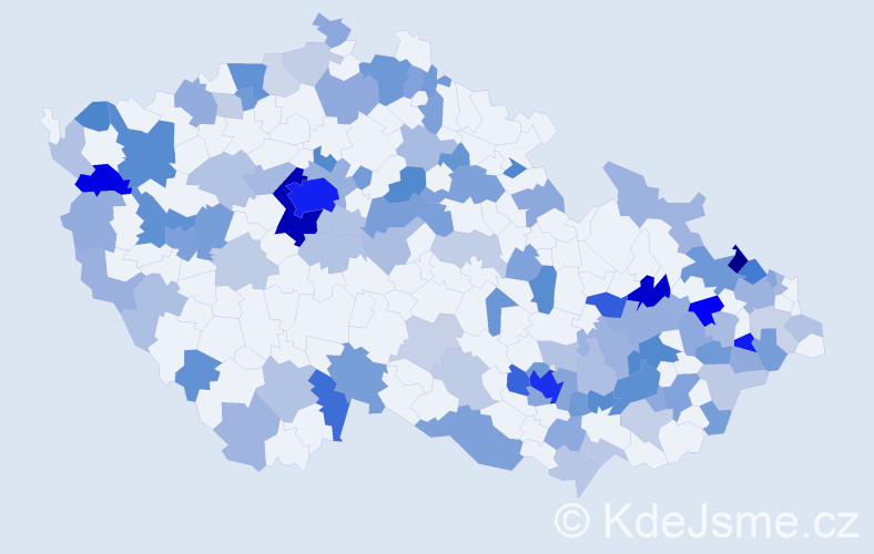 Jméno: 'Sophie', počet výskytů 263 v celé ČR