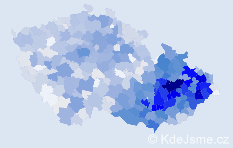 Jméno: 'Svatava', počet výskytů 4556 v celé ČR