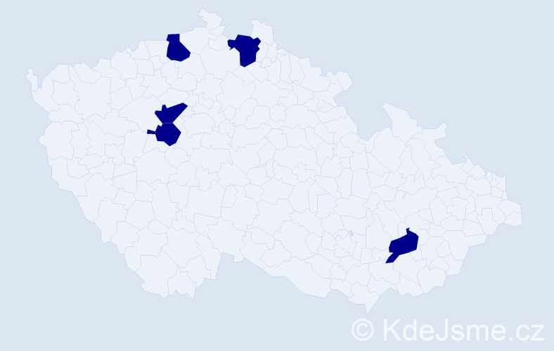 Jméno: 'Quoc Doan', počet výskytů 5 v celé ČR