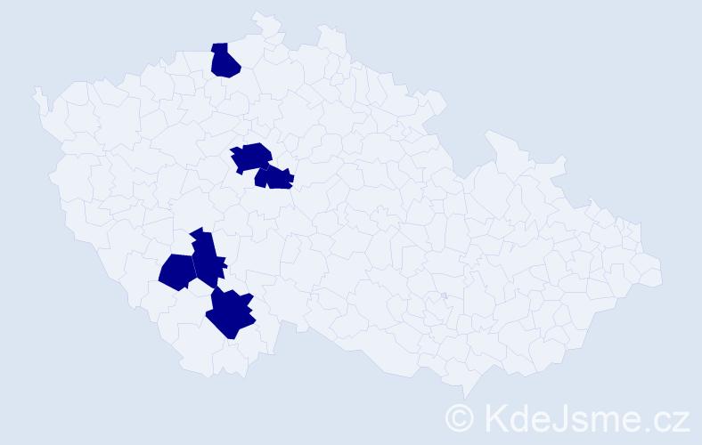 Jméno: 'František Karel', počet výskytů 6 v celé ČR