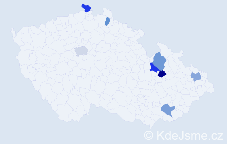 Jméno: 'Renát', počet výskytů 10 v celé ČR