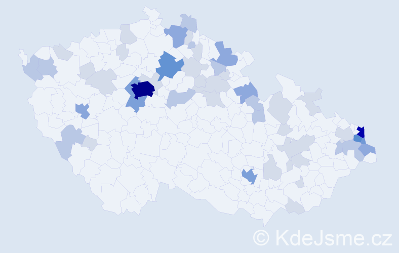 Jméno: 'Jacek', počet výskytů 127 v celé ČR