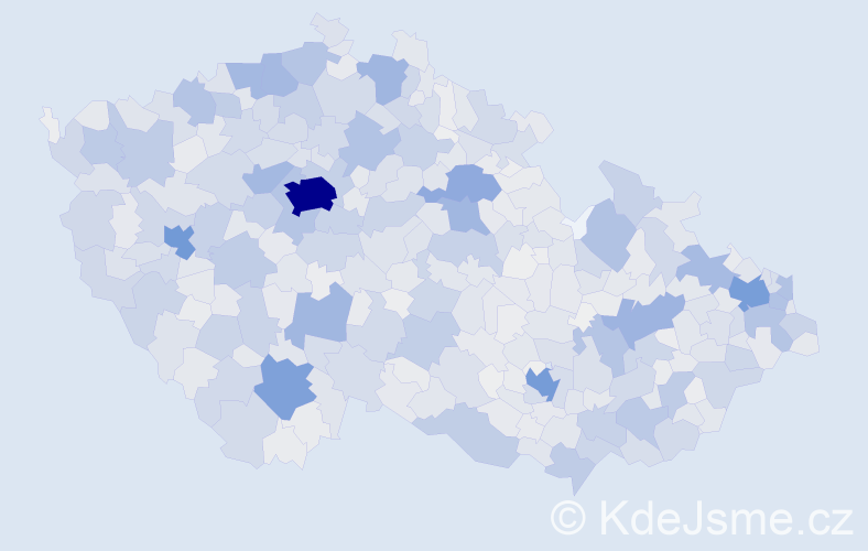 Jméno: 'Vladislava', počet výskytů 4765 v celé ČR
