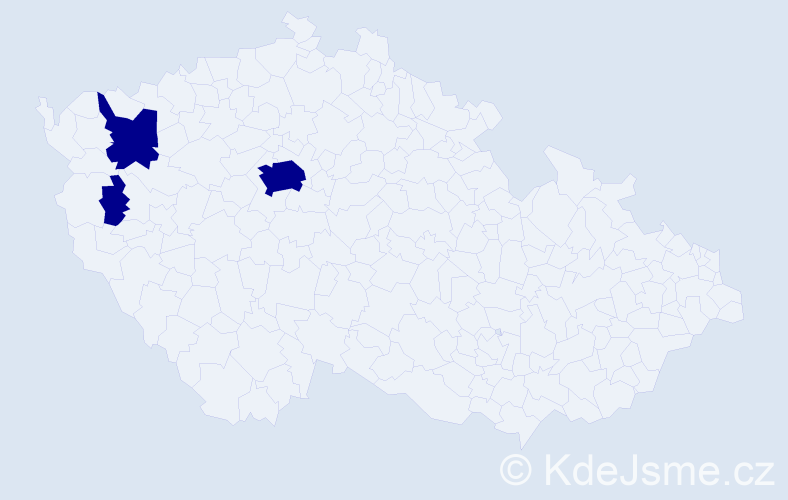 Jméno: 'Wadim', počet výskytů 3 v celé ČR