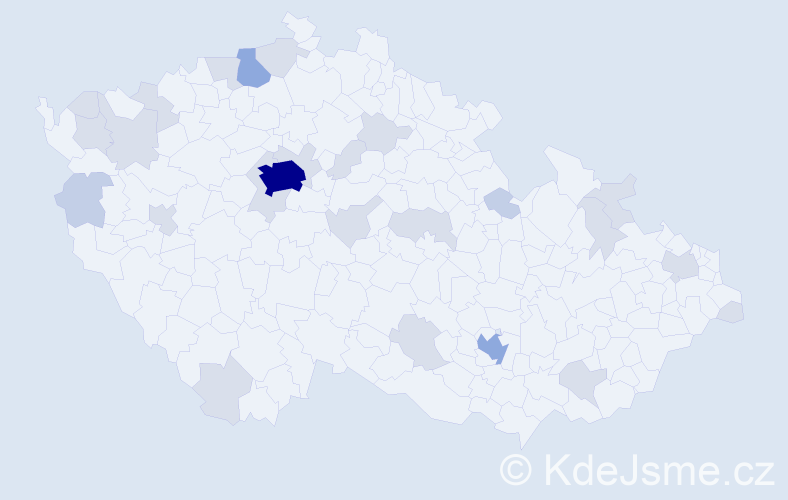 Jméno: 'Georgij', počet výskytů 54 v celé ČR