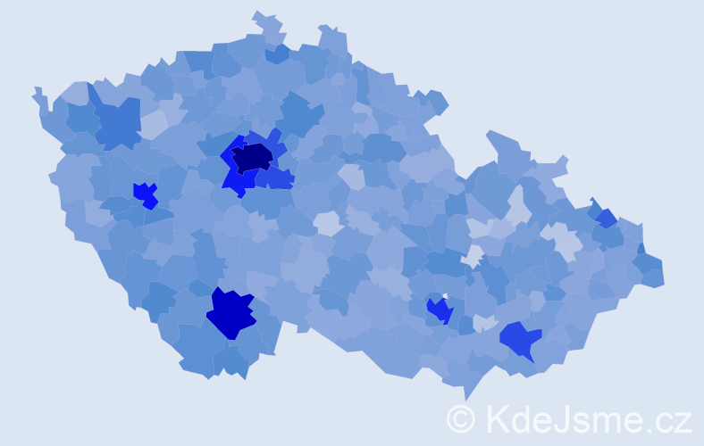 Jméno: 'Magdalena', počet výskytů 10813 v celé ČR