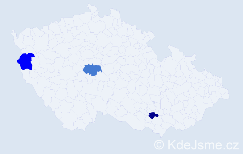 Jméno: 'Quoc Thai', počet výskytů 3 v celé ČR