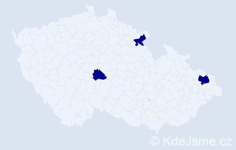 Jméno: 'Anna Anh', počet výskytů 3 v celé ČR