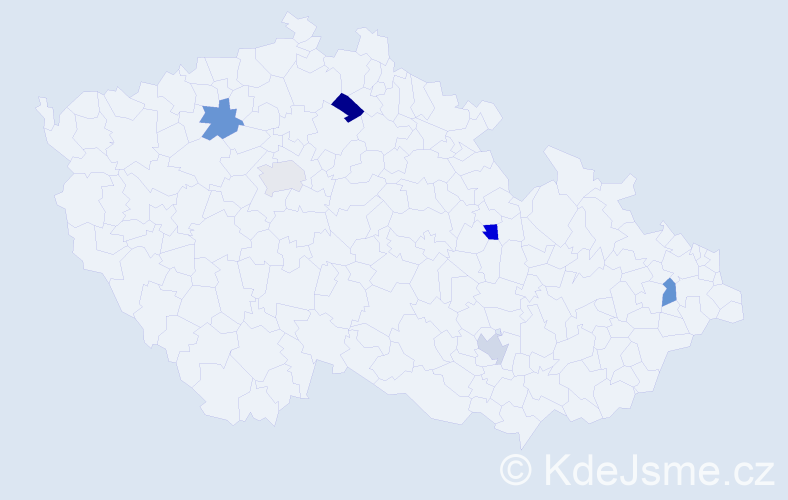 Jméno: 'Alexander Thomas', počet výskytů 6 v celé ČR