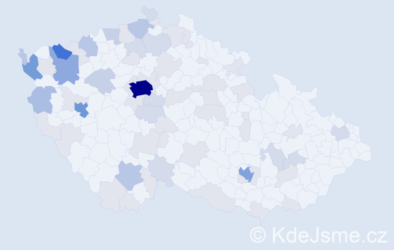 Jméno: 'Giang', počet výskytů 174 v celé ČR