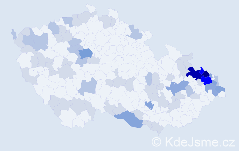 Jméno: 'Elfrída', počet výskytů 160 v celé ČR
