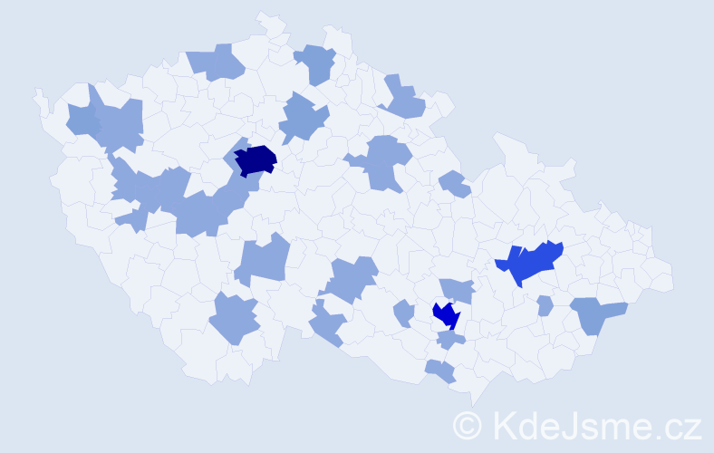 Jméno: 'Anette', počet výskytů 51 v celé ČR