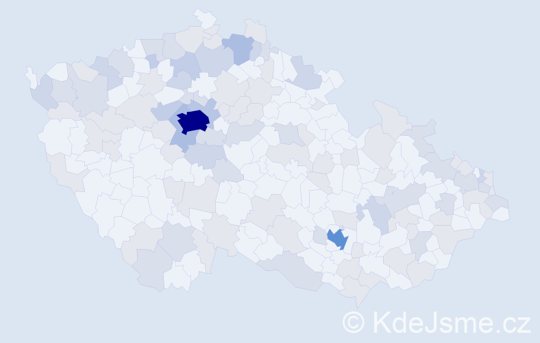 Jméno: 'Hanna', počet výskytů 217 v celé ČR