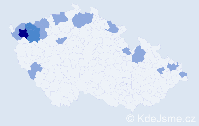 Jméno: 'Helma', počet výskytů 30 v celé ČR
