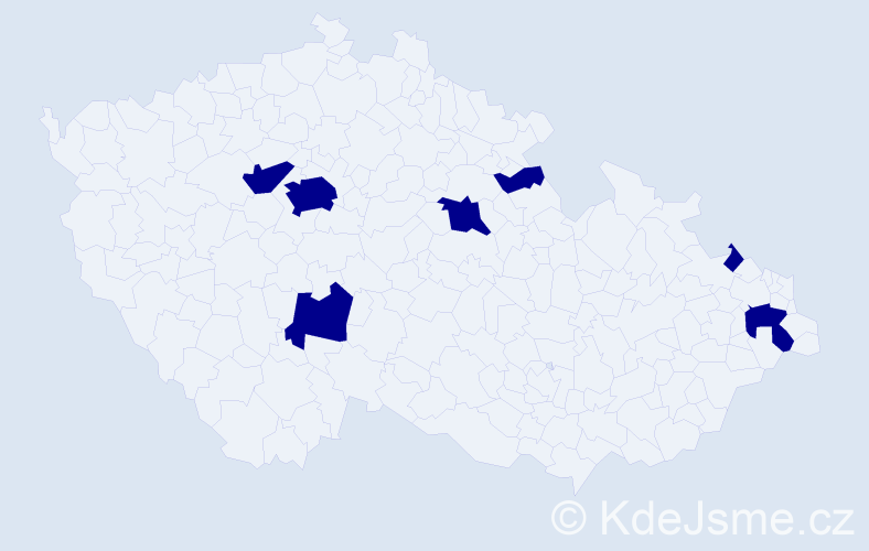 Jméno: 'Donata', počet výskytů 7 v celé ČR