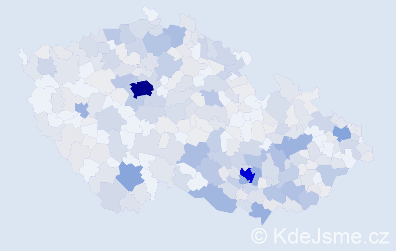 Jméno: 'Ctibor', počet výskytů 956 v celé ČR